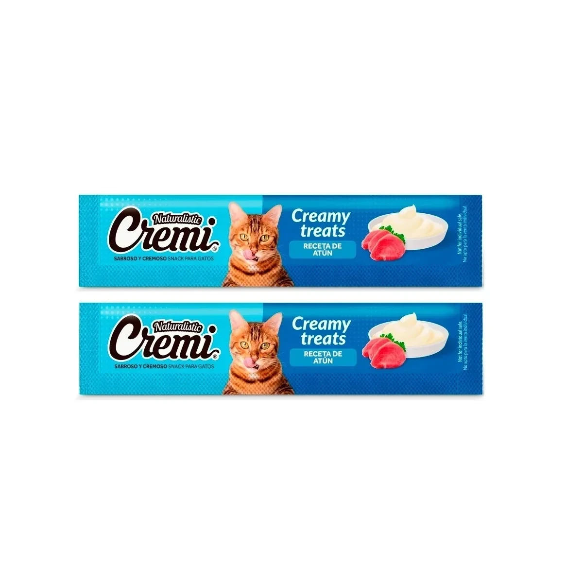 Snack Cremi En Sachet Para Gatos Sabor Atún X 2 Unidades