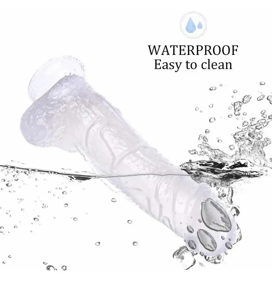 Dildo Transparente Realista 22x4.5cm