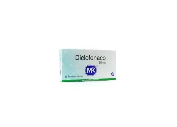 DICLOFENACO 50 MG X 20 TBL MK