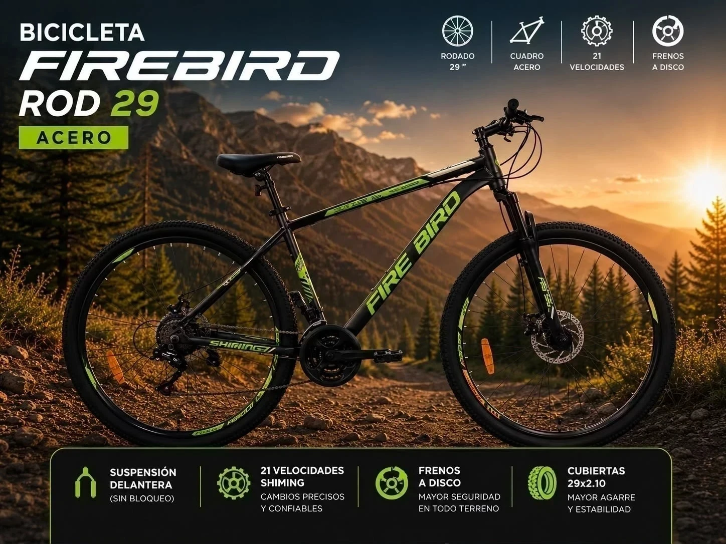 BICICLETA FIREBIRD ACER0 8