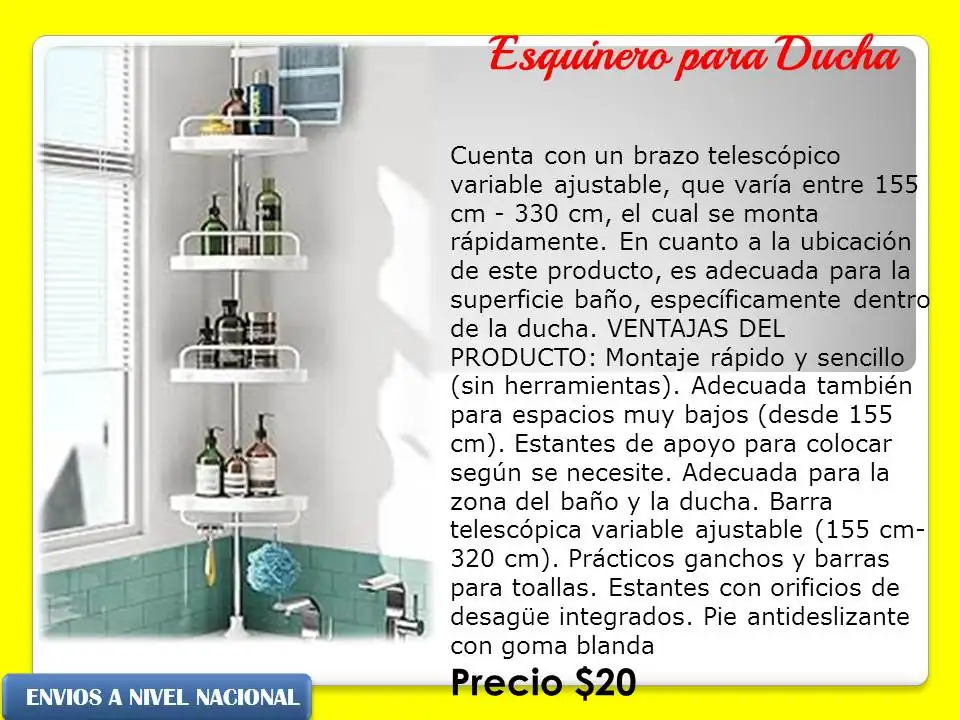 Esquinero para ducha 3