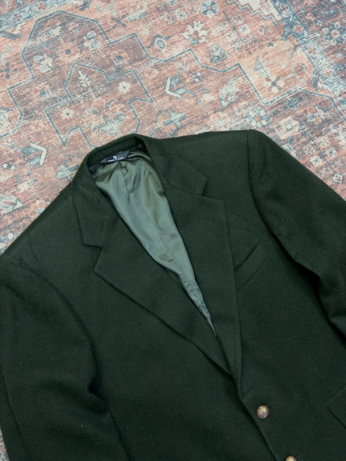 CHAPS RALPH LAUREN VINTAGE CAMEL HAIR BLAZER 7