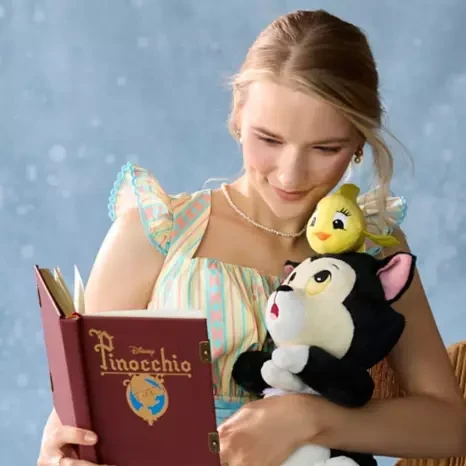 Peluche de Fígaro y Cleo – 85.º aniversario de Pinocho