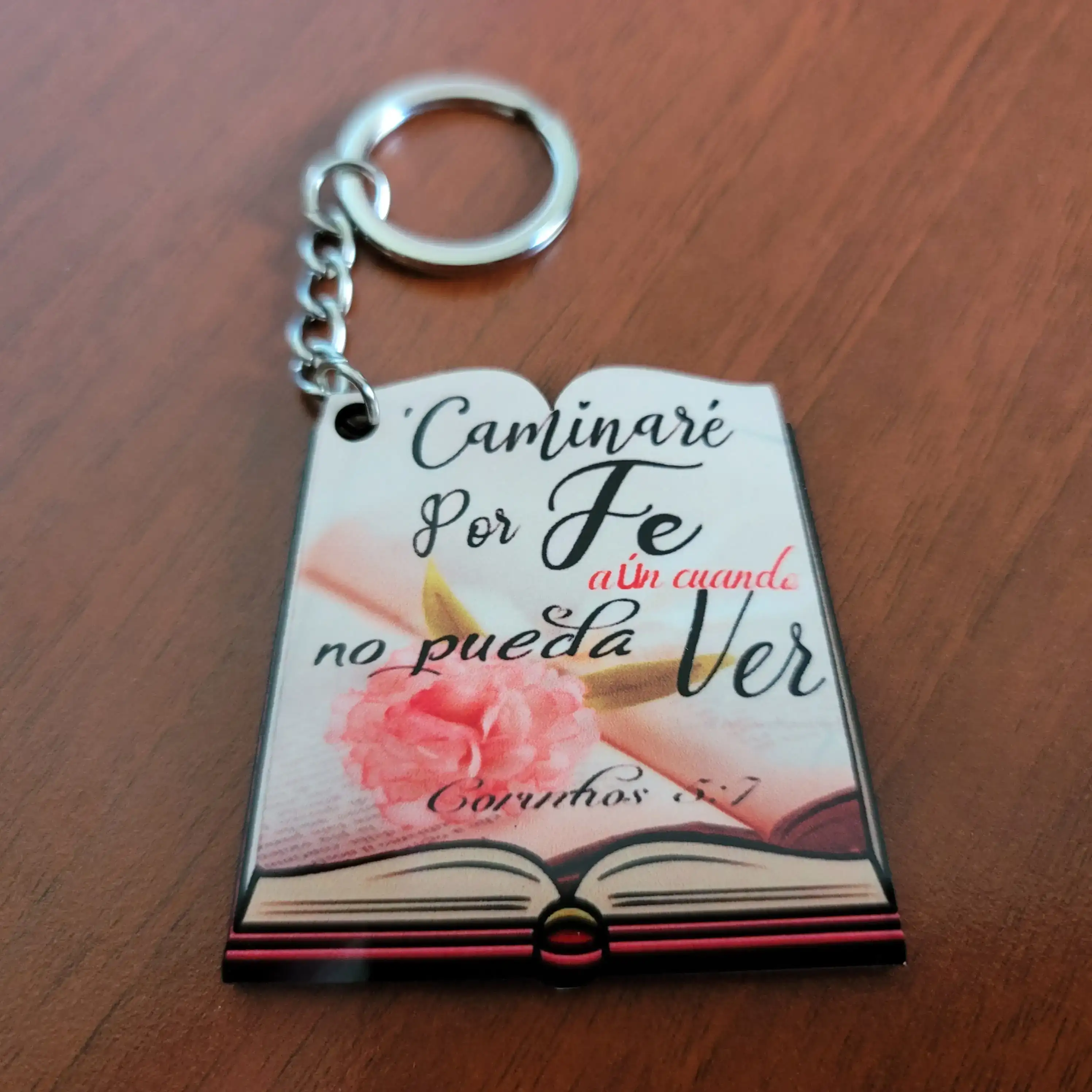 Llavero Biblia "Caminaré"