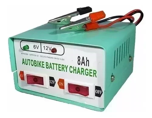 Cargador De Bateria Para Autos Y Motos 12v Y 6v 3