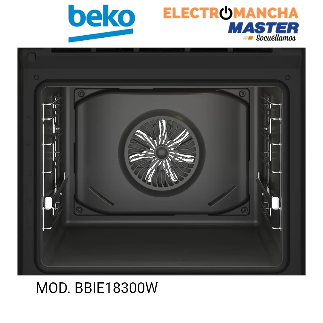 HORNO BEKO BBIE18300W MULTIFUNCION CRISTAL BLANCO  5