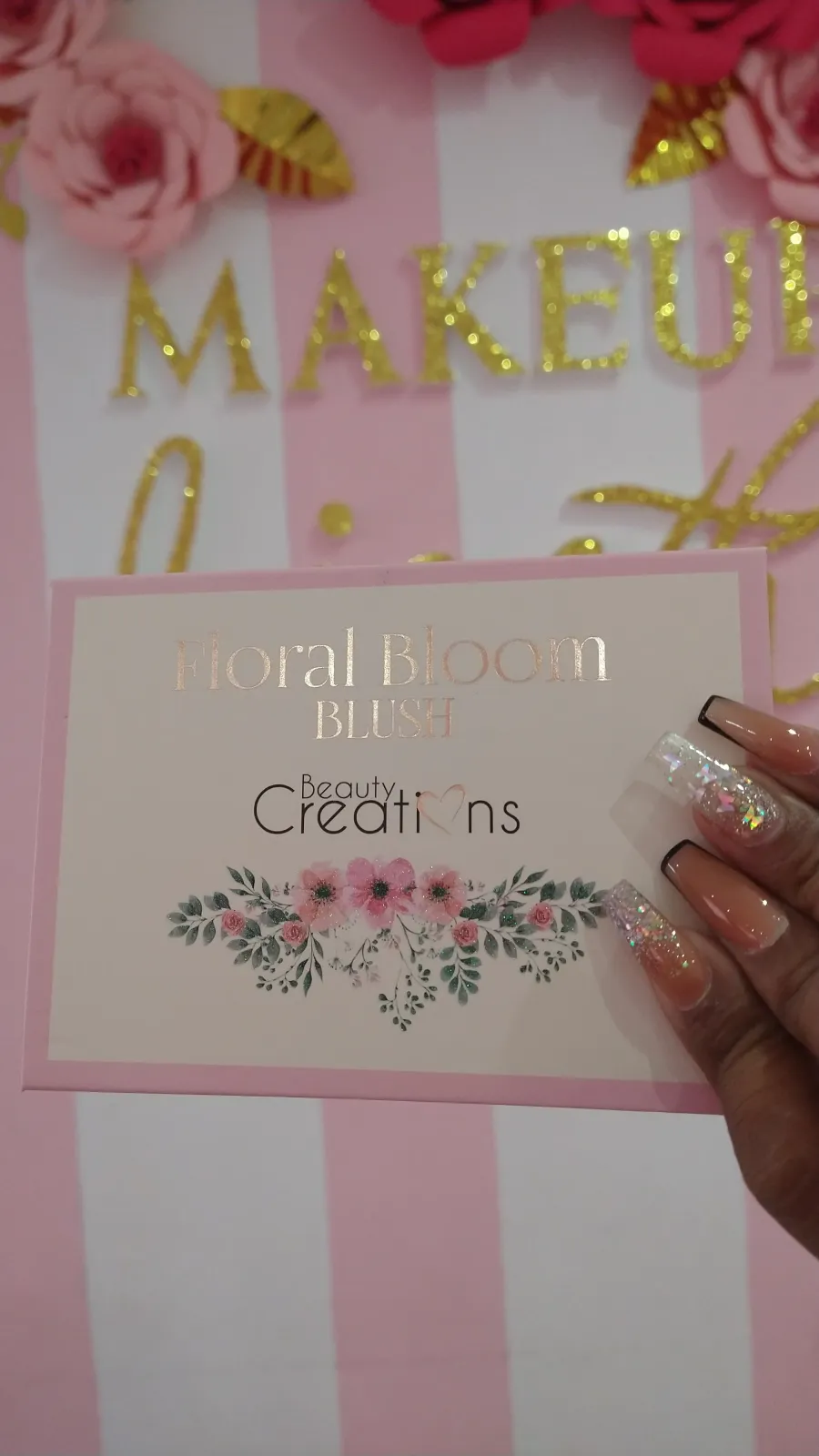 Floral bloom blush beauty creations
