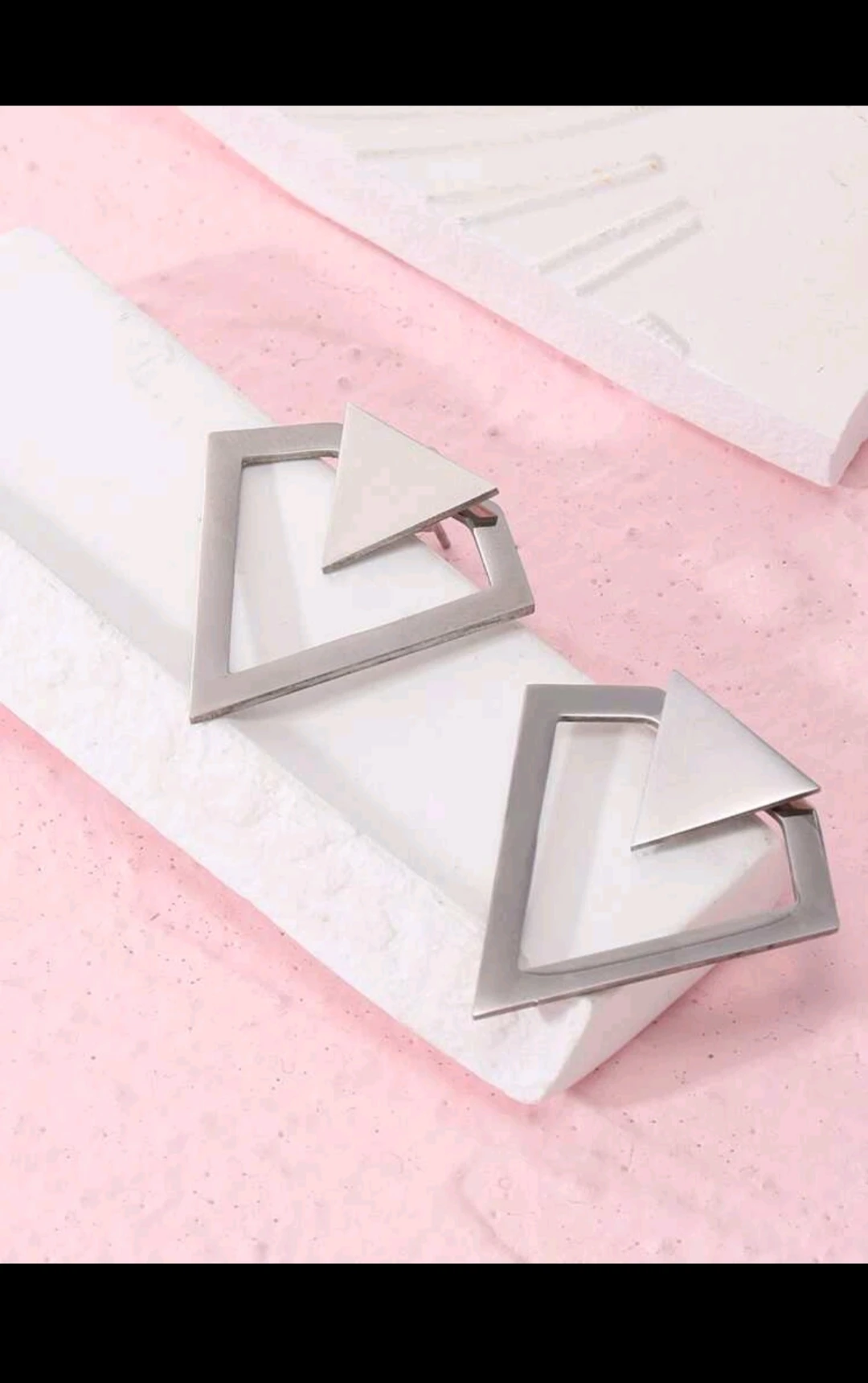 Pendientes chaqueta/ Triangulares  2