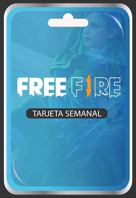 Free fire Tarjeta semanal  recarga semanal 