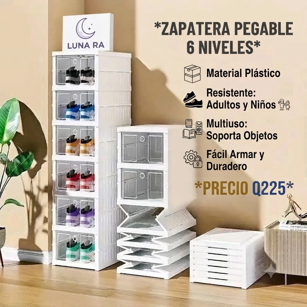 ZAPATERA PEGABLE 6 NIVELES 
