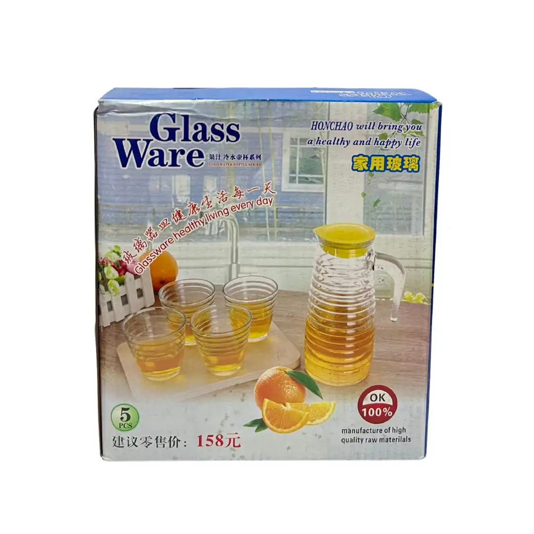 Set de Jarra con 4 vasos