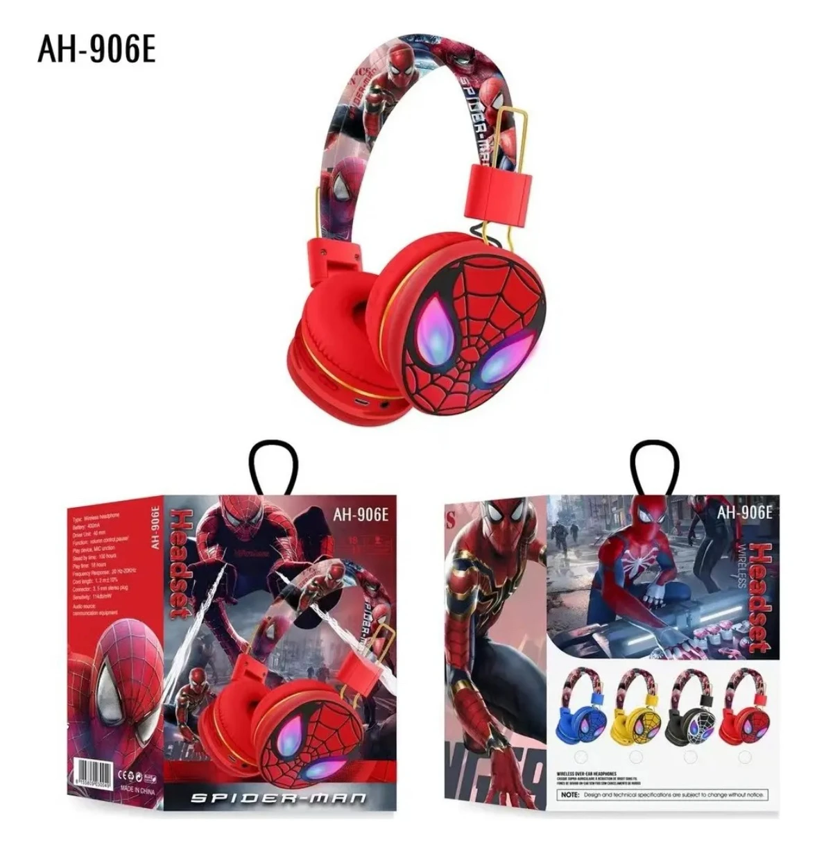 🕸️🎧 ¡Audífonos Inalámbricos de Spider-Man! 🕷️✨ Modelo AH-706E 4
