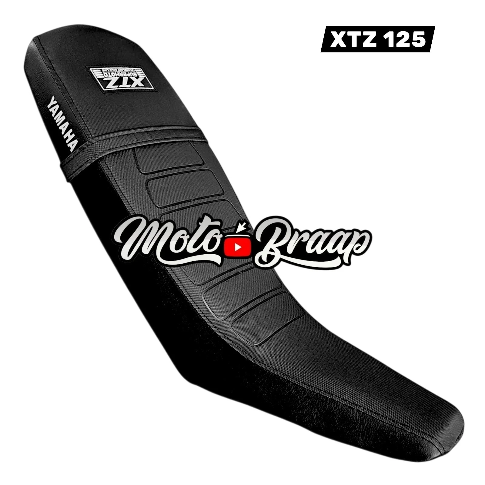 TP XTZ 125 Forro Tapizado Super Moto negro negro DW 10