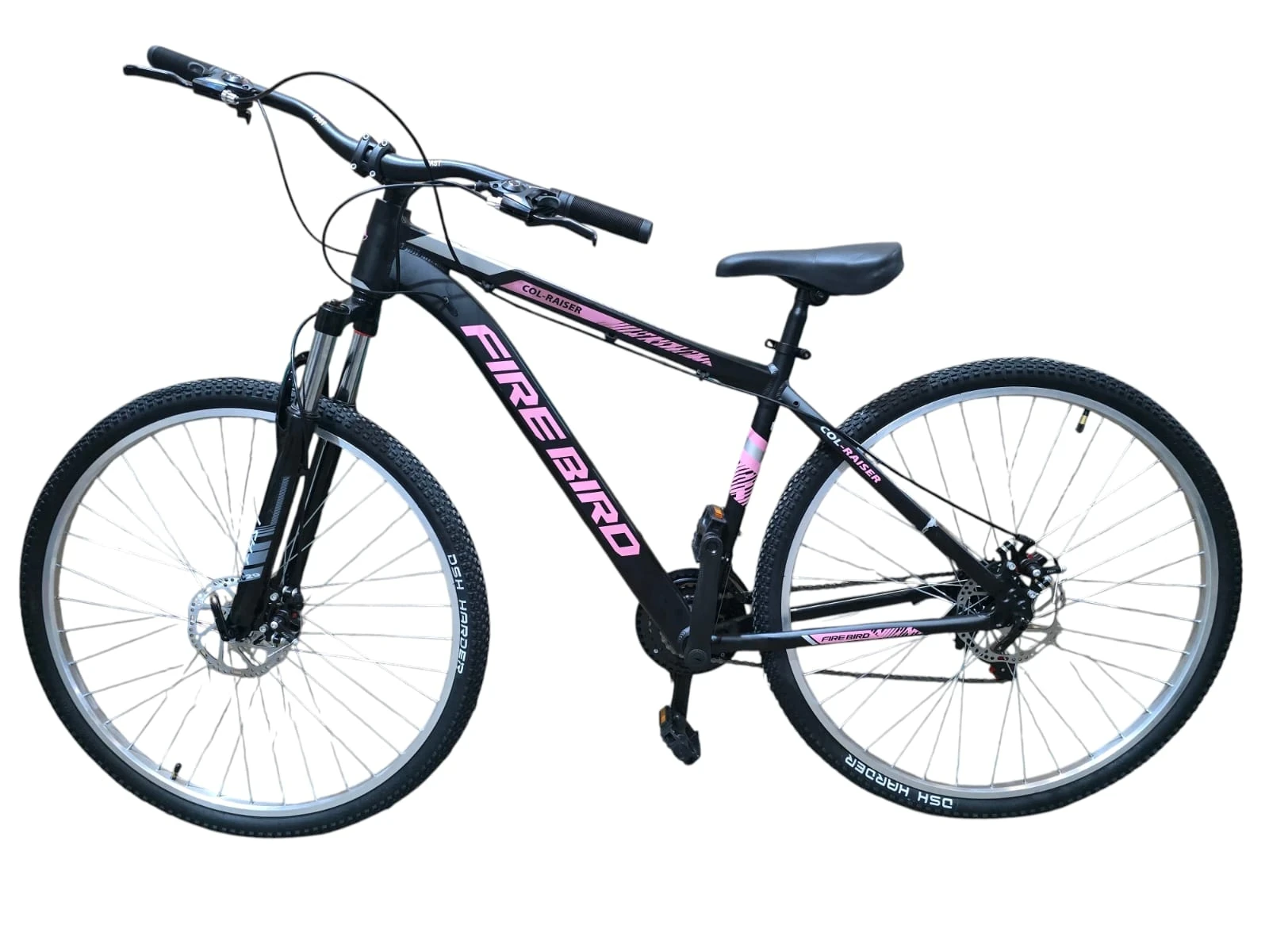 BICICLETA FIREBIRD NEGRO/ROSA ROD 29 TALLE 18 M 21 CAMBIOS CUADRO ALUMINIO COL-RAISER