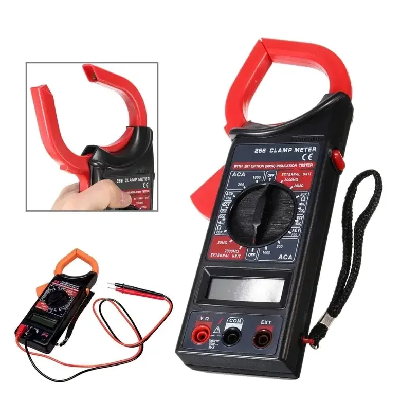 Kit Pinza Amperimetrica Mulrimetro + Probador sin contacto  7