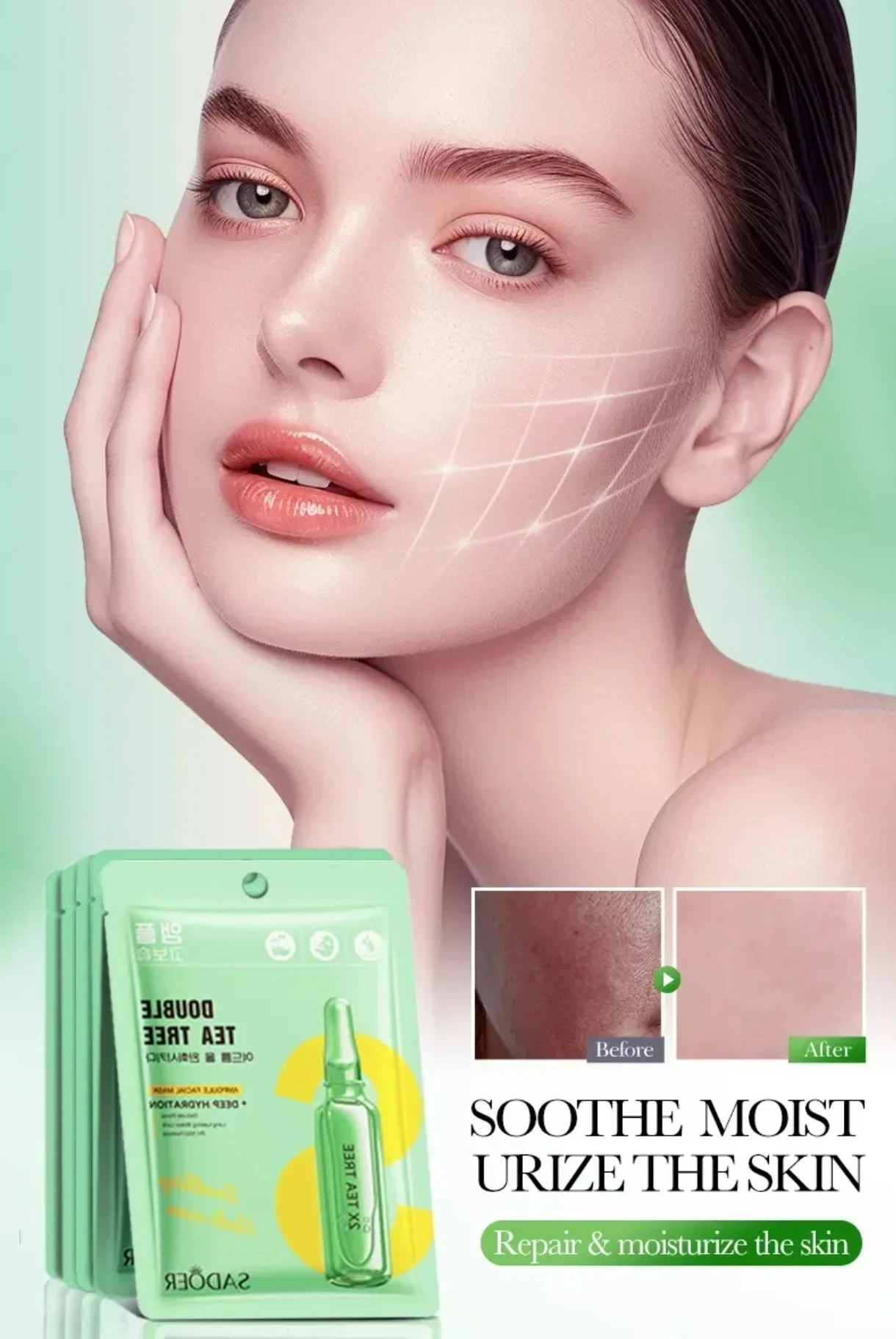 Mascarilla de té verde 🌿 sodoer ✨☺️💞 2