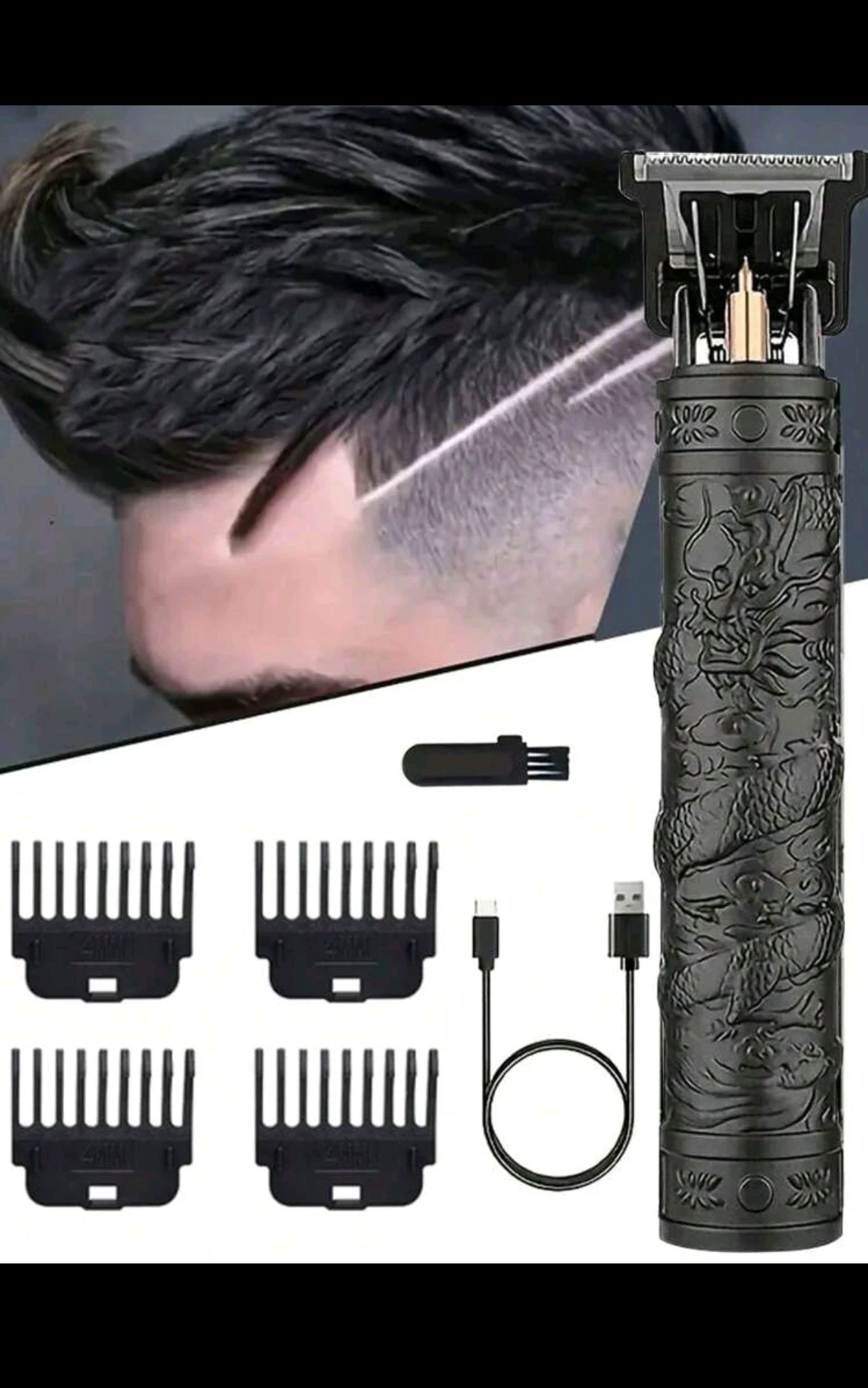 Máquina Patillera Profesional Inalámbrica WEEME - Edición Dragón Imperial 7