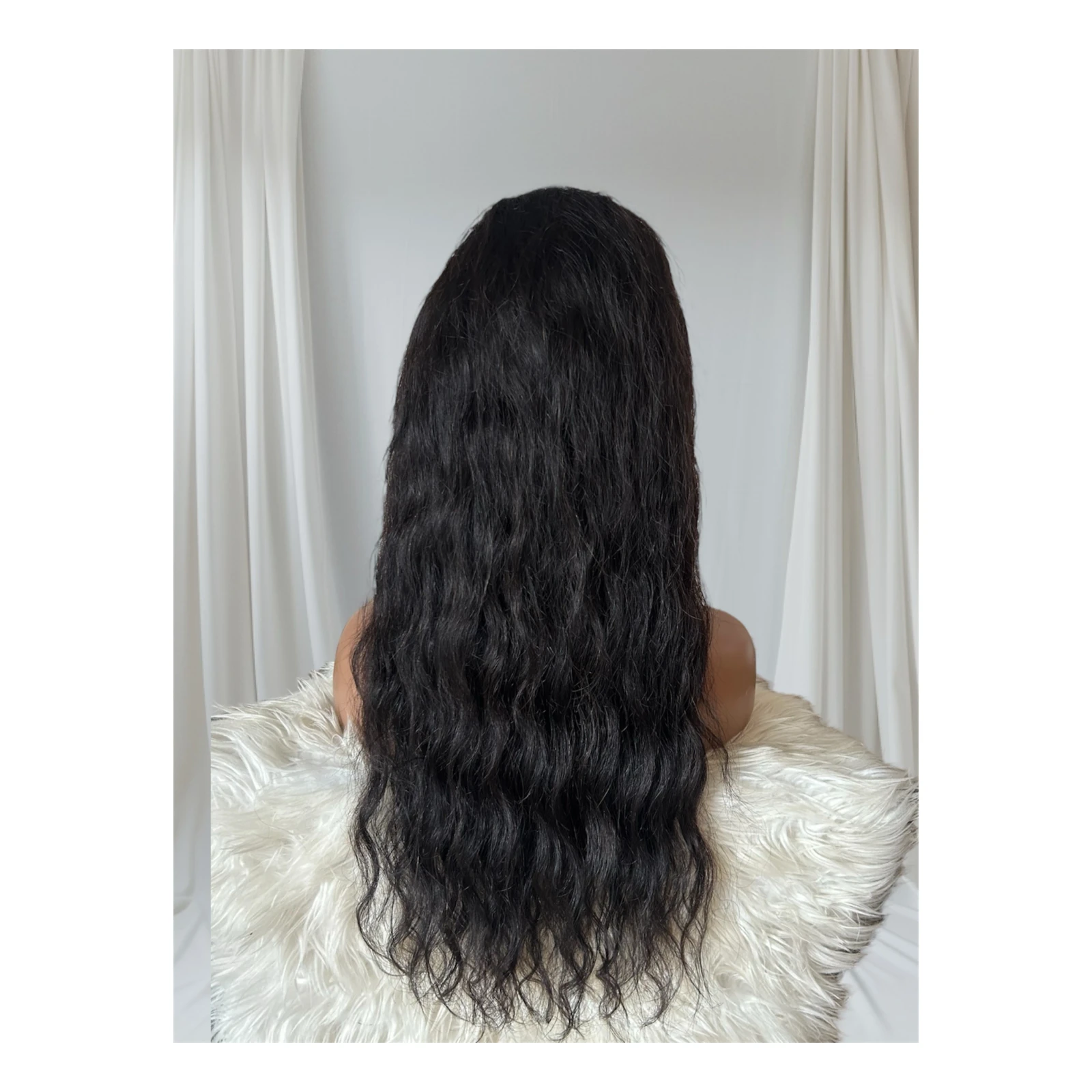 Peluca ondulado 24”  cabello brazileño,  4