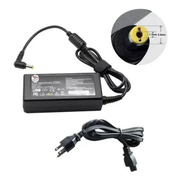 Cargador Para Acer 19V 3.42A 65W 5.5X1.7 P/Ama