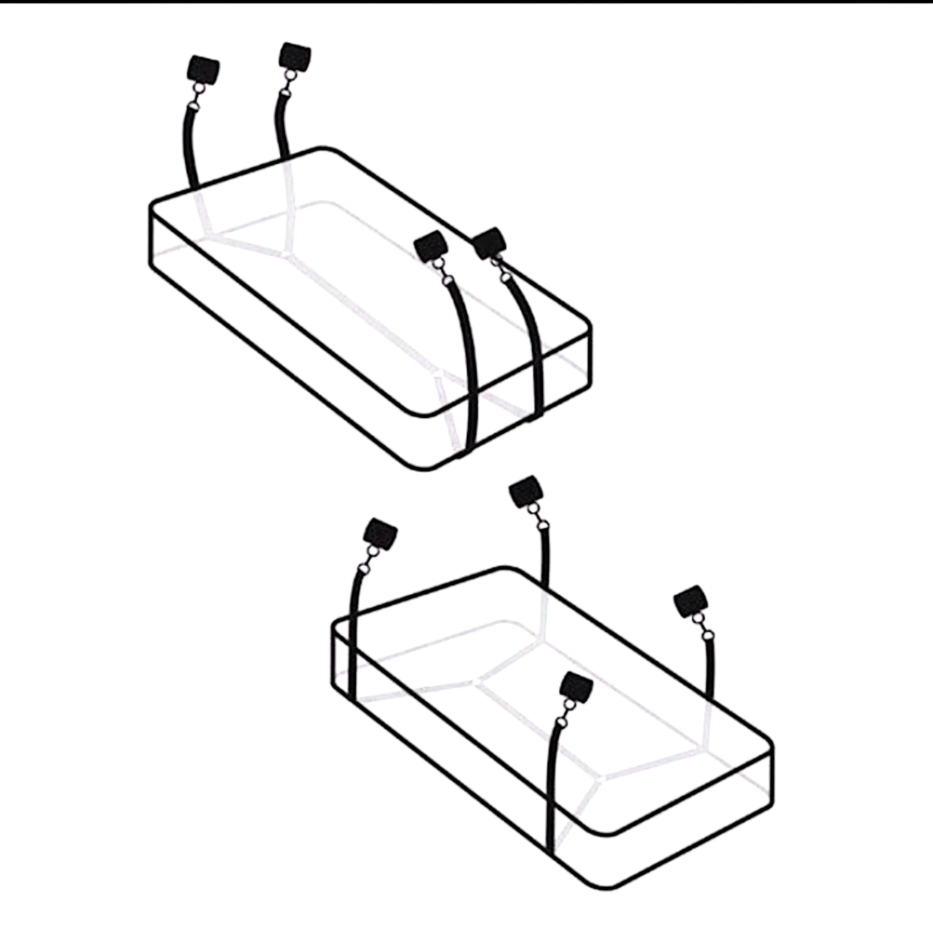 Bed Restraint Bondage (Set Ajustable)  2