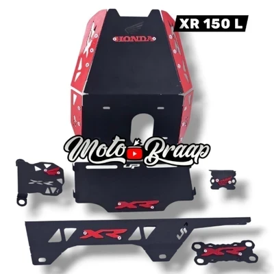 AC XR 150 L COMBO NEGRO X 6 PIEZAS ( PECHERA, FRENO DELANTERO, MORDAZA, ACUTRAX, PLACA, CADENA )