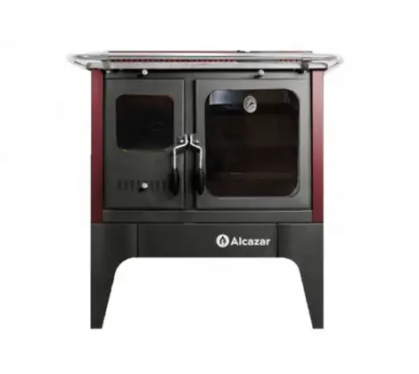 COCINA A LEÑA COMBUSTIÓN LENTA S-800+KIT BURDEO ALCAZAR