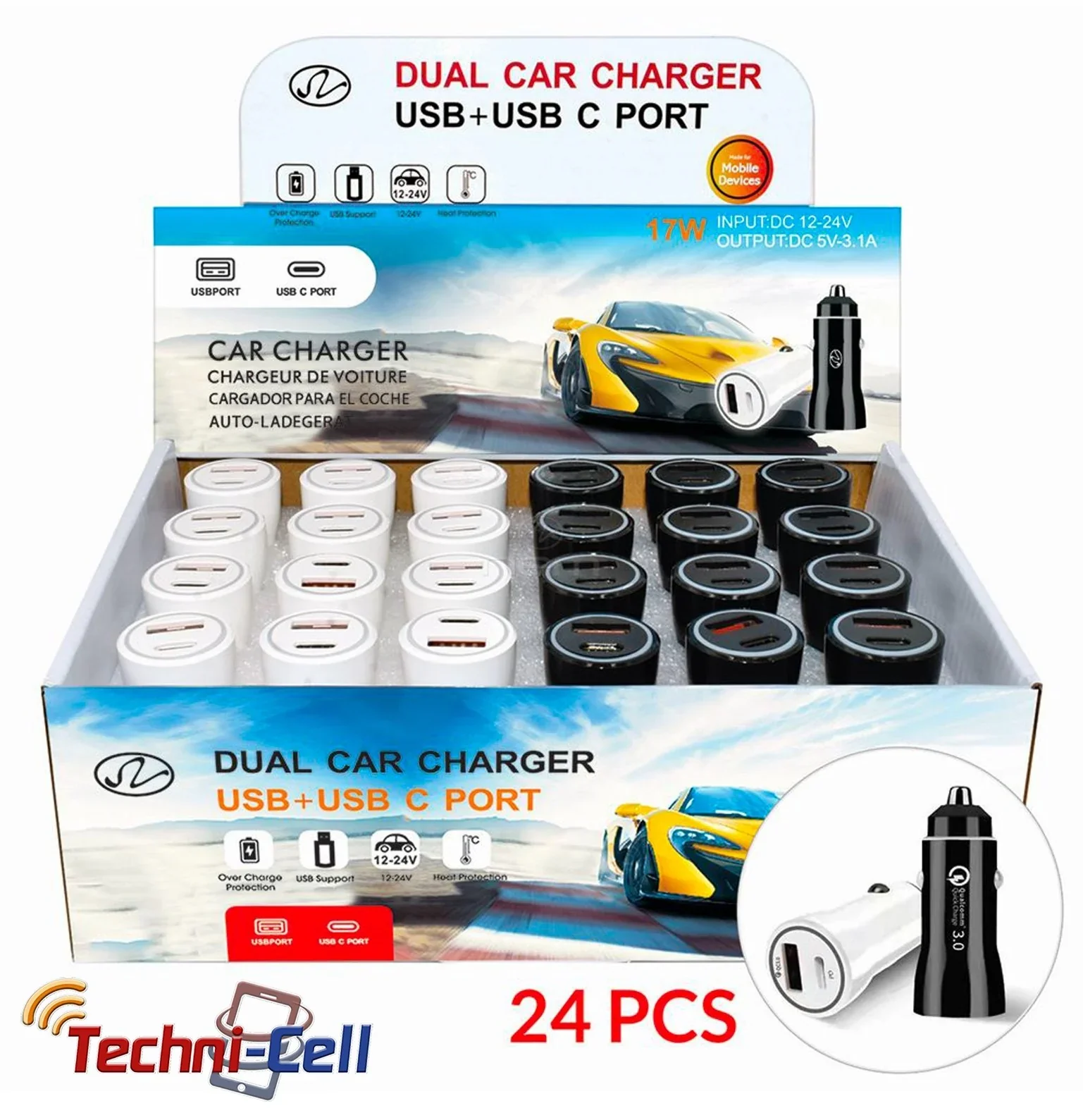 Cargadores Dual para Vehiculo 