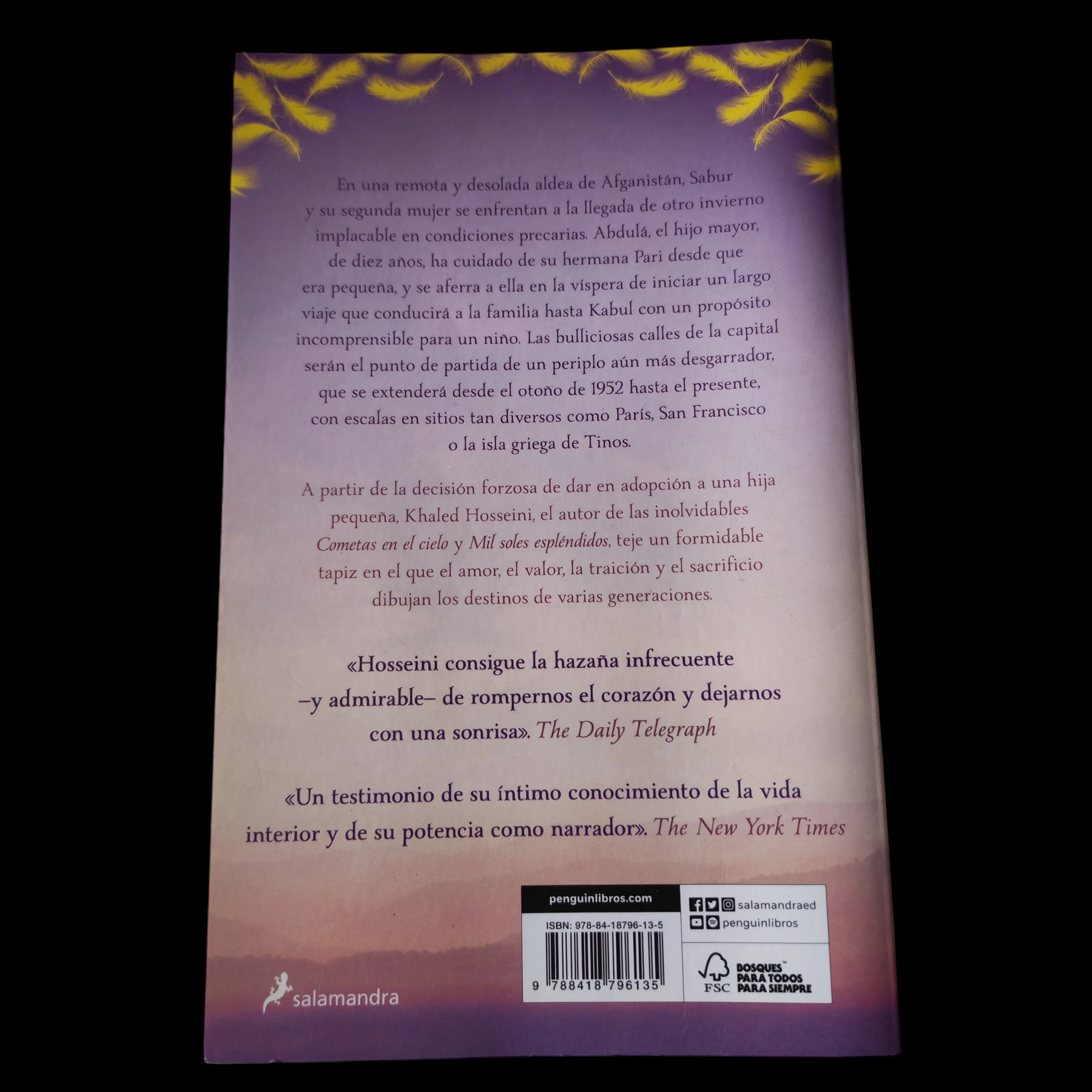 Y las montañas hablaron, Khaled Hosseini usado  2