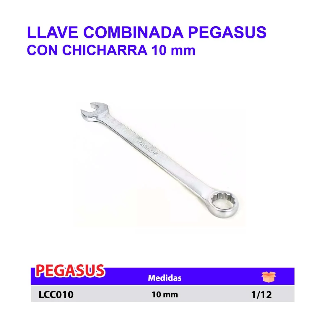 LLAVE COMBINADA PGS CON CHICHARRA 10 mm