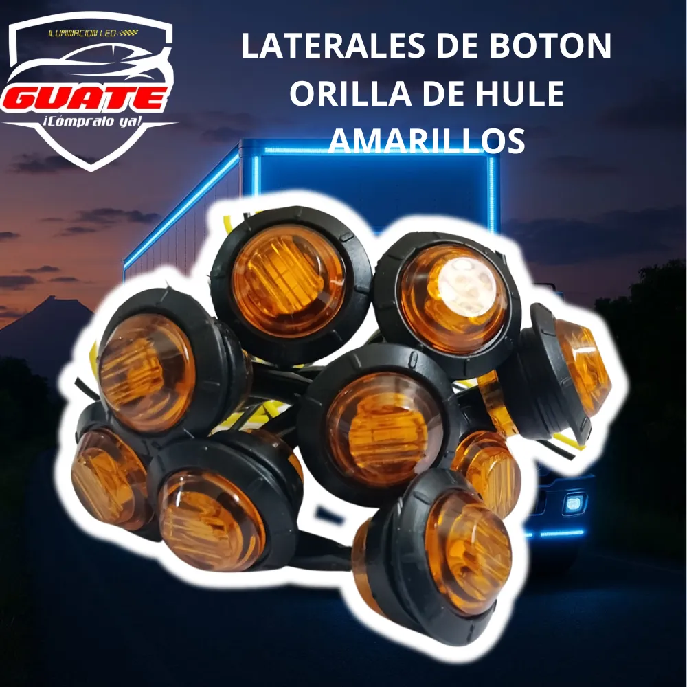 LATERALES TIPO BOTON ORILLA DE HULE 