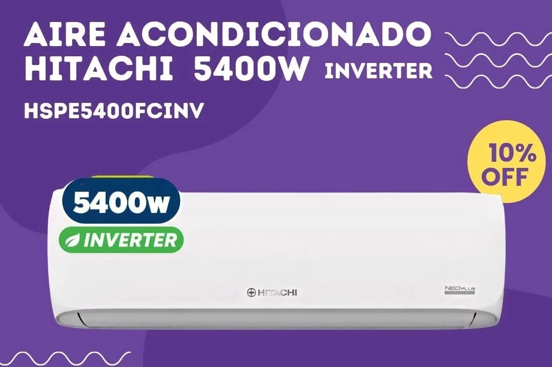AIRE ACONDICIONADO HITACHI 5400W INVERTER