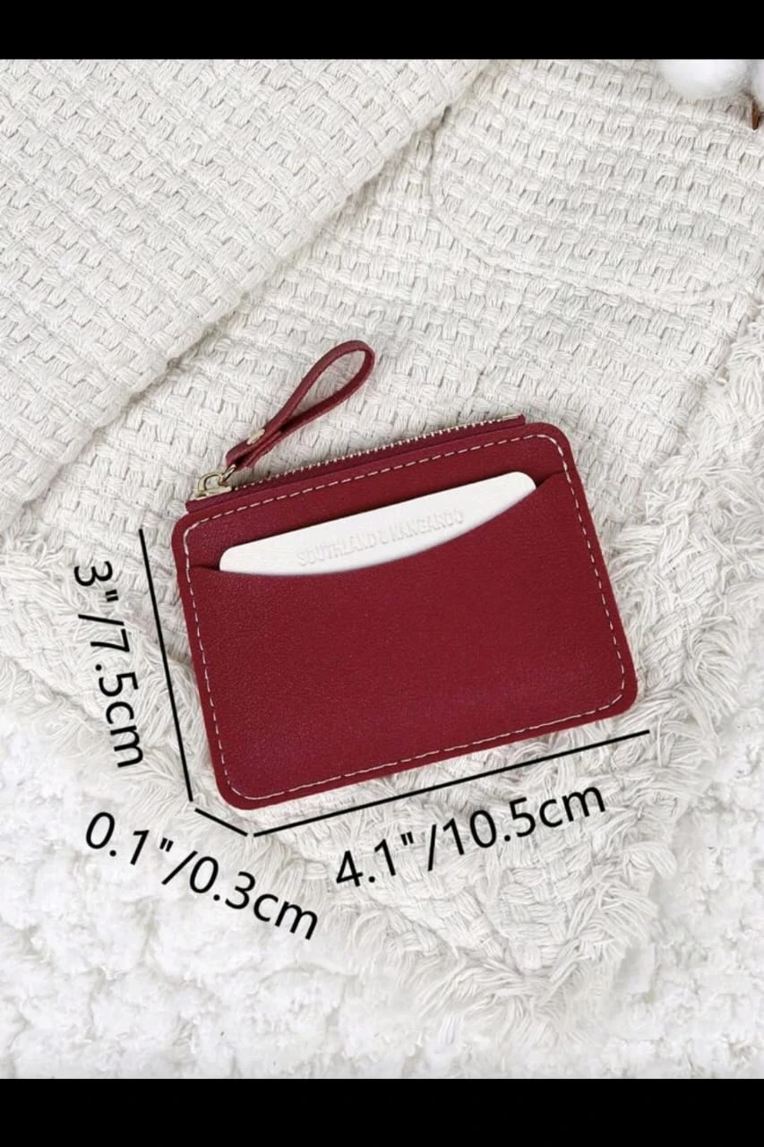 Monedero Tarjetero Southland Ultra-Slim– Diseño Minimalista en Poliuretano con Cierre Dorado. 5