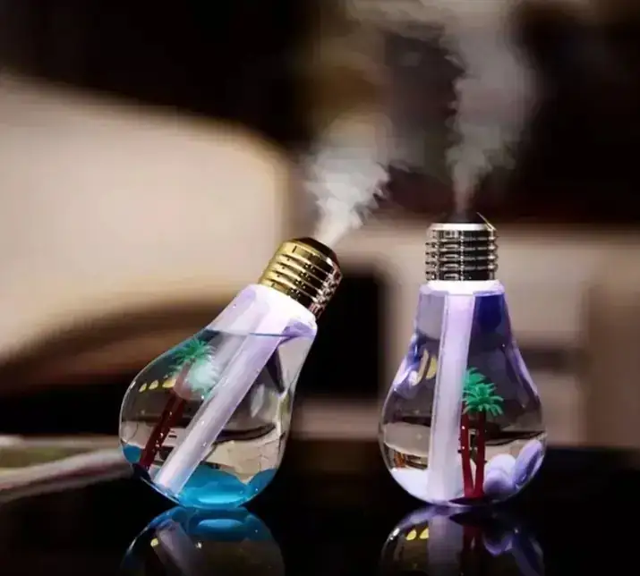 Mini humidificador bombilla 400 ml 2