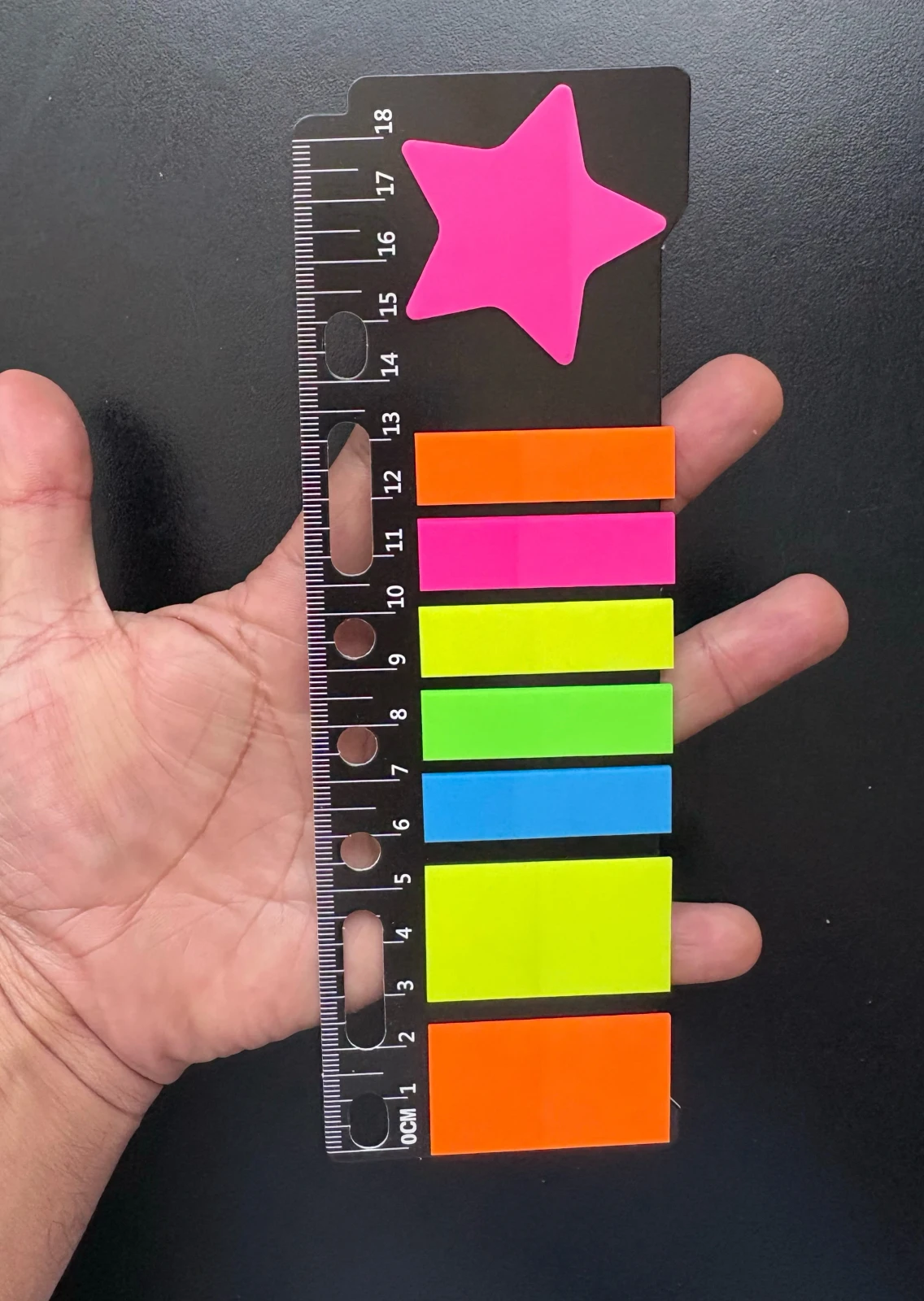 Tira de post it con regla de 18 cm  5