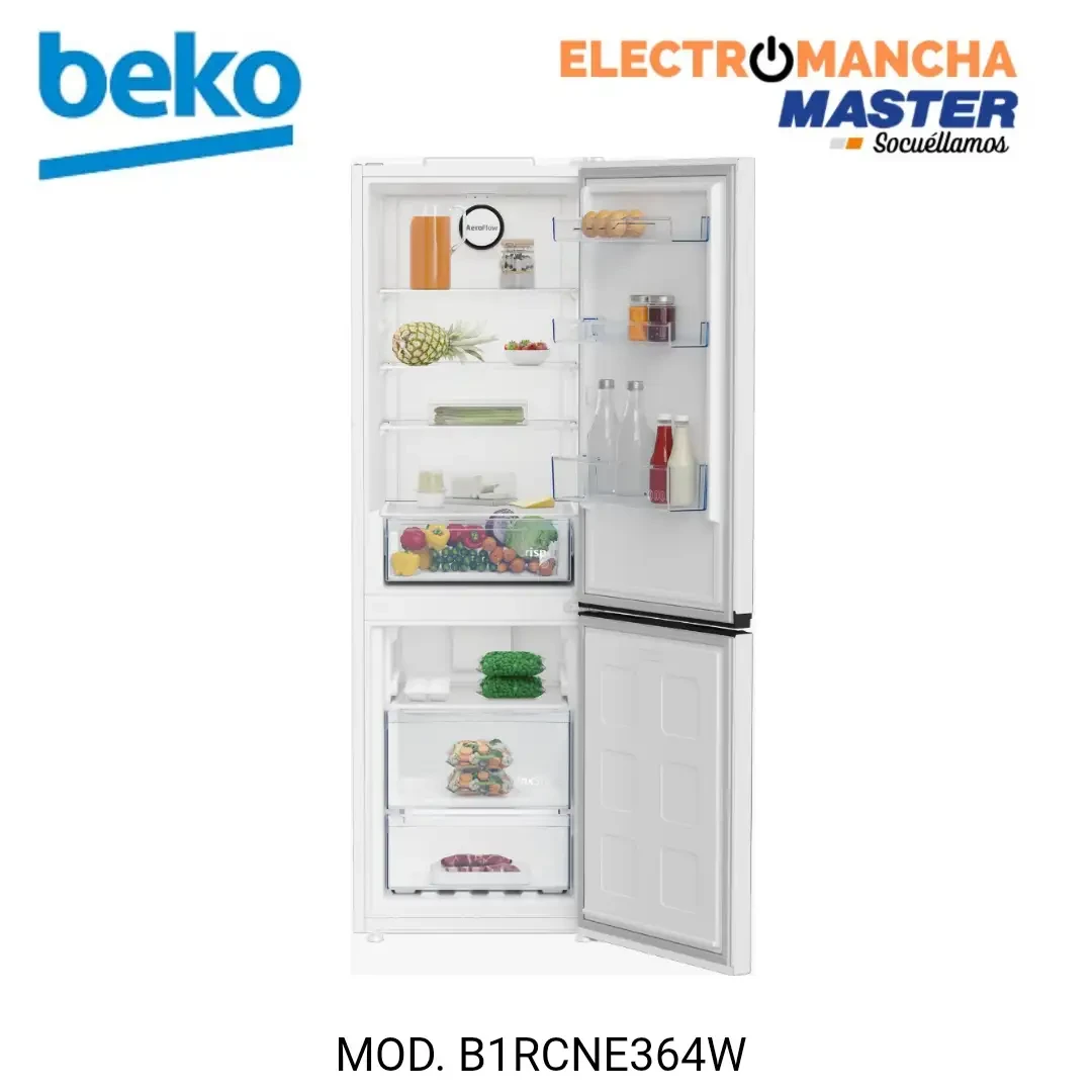 FRIGO COMBI BEKO B1RCNE364W NF CLASE E BLANCO 2
