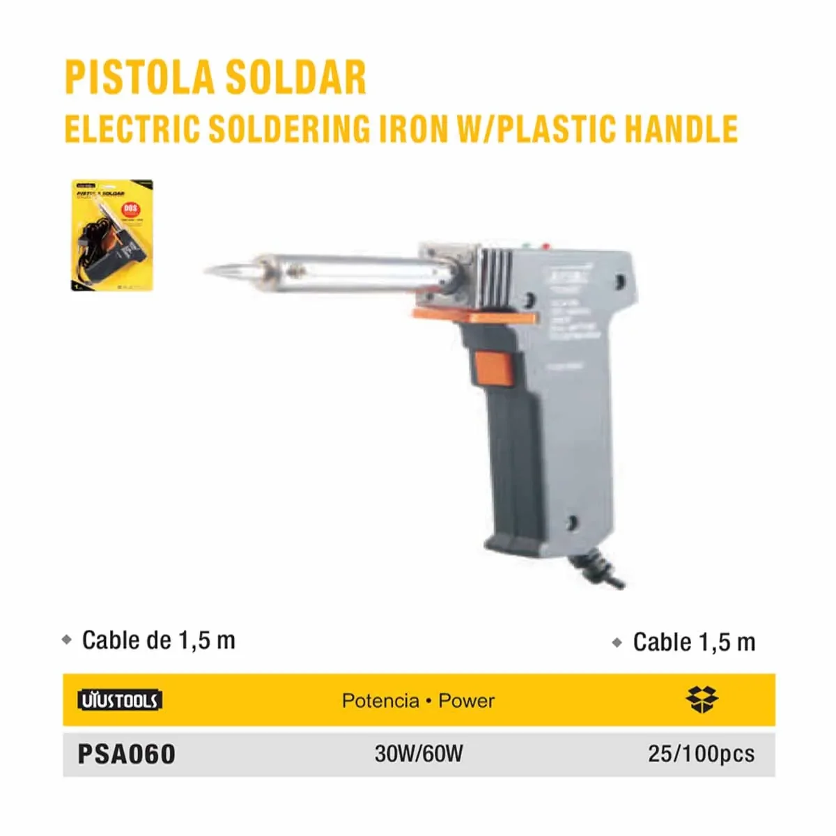 PISTOLA DE SOLDAR 30W/60W 220V UYUST
