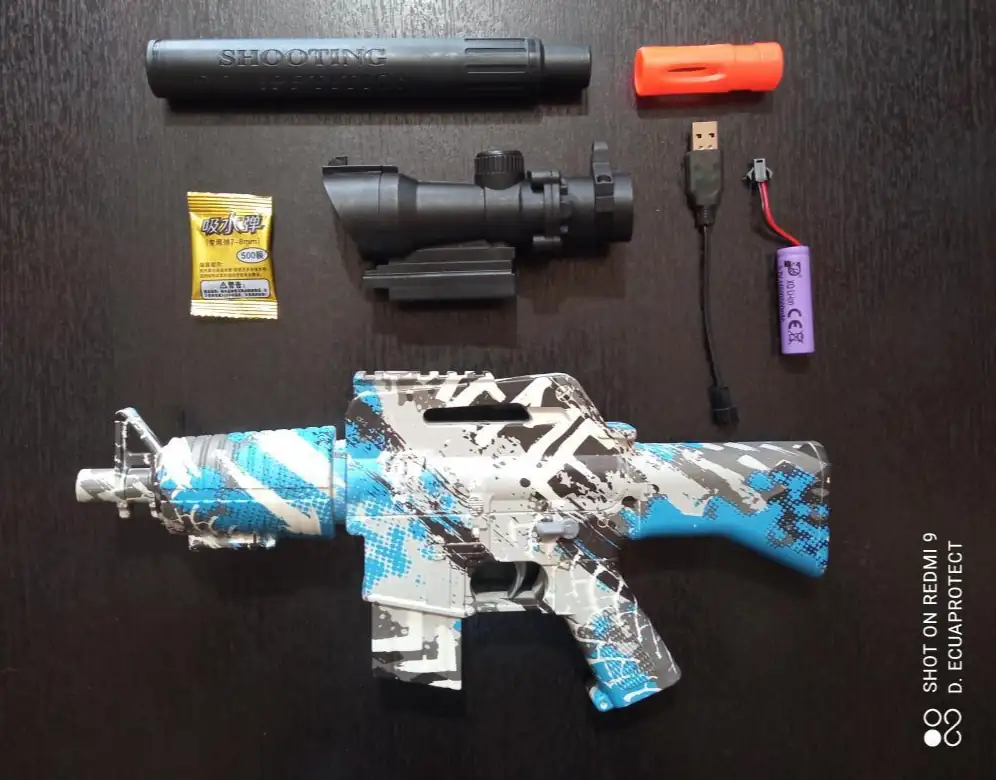 PISTOLA DE HIDROGEL M416A-2 🔵