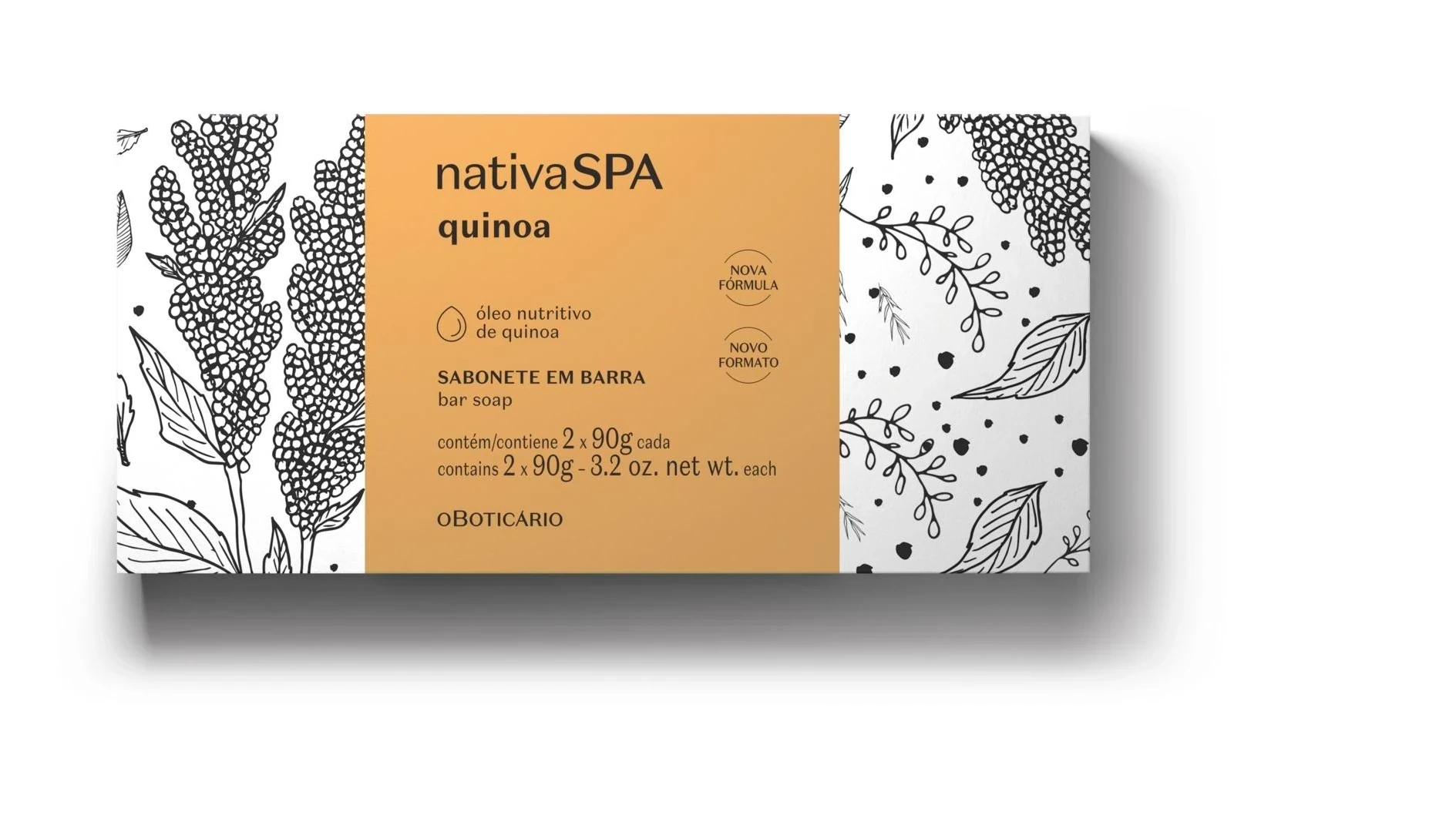 Nativa SPA Jabon Em Barra Quinoa, 2x90G 2