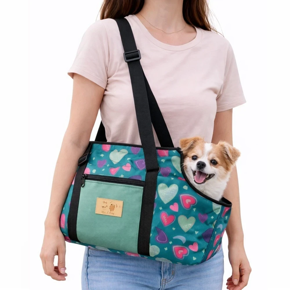 Cartera transportadora turquesa talla S