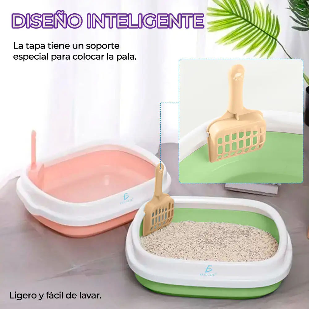 Caja De Arena Para Gatos Con Pala  2