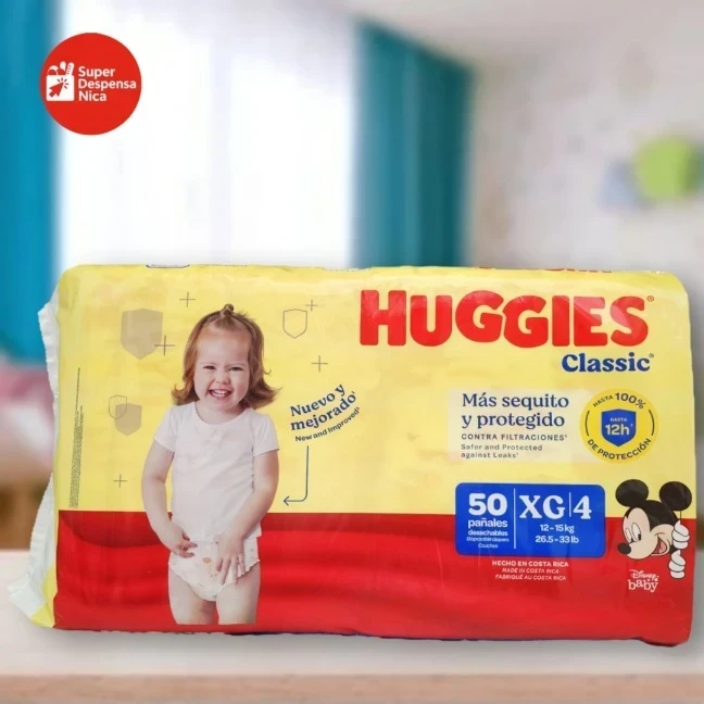 Pañales Huggies Classic Talla XG
