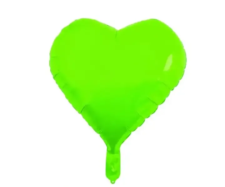 Globo corazon fluo 18 pulgadas  2
