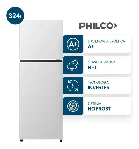 HELADERA PHILCO 324LTS NO FROST TOP MOUNT INVERTER
