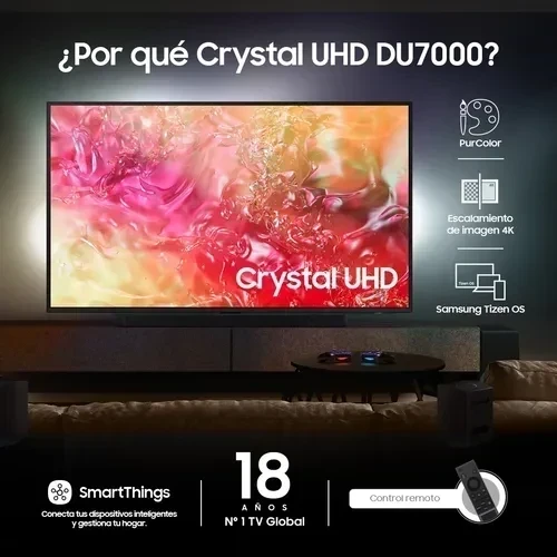 Smart Tv Samsung 50" UN50DU7000KXZL  4K Crystal
