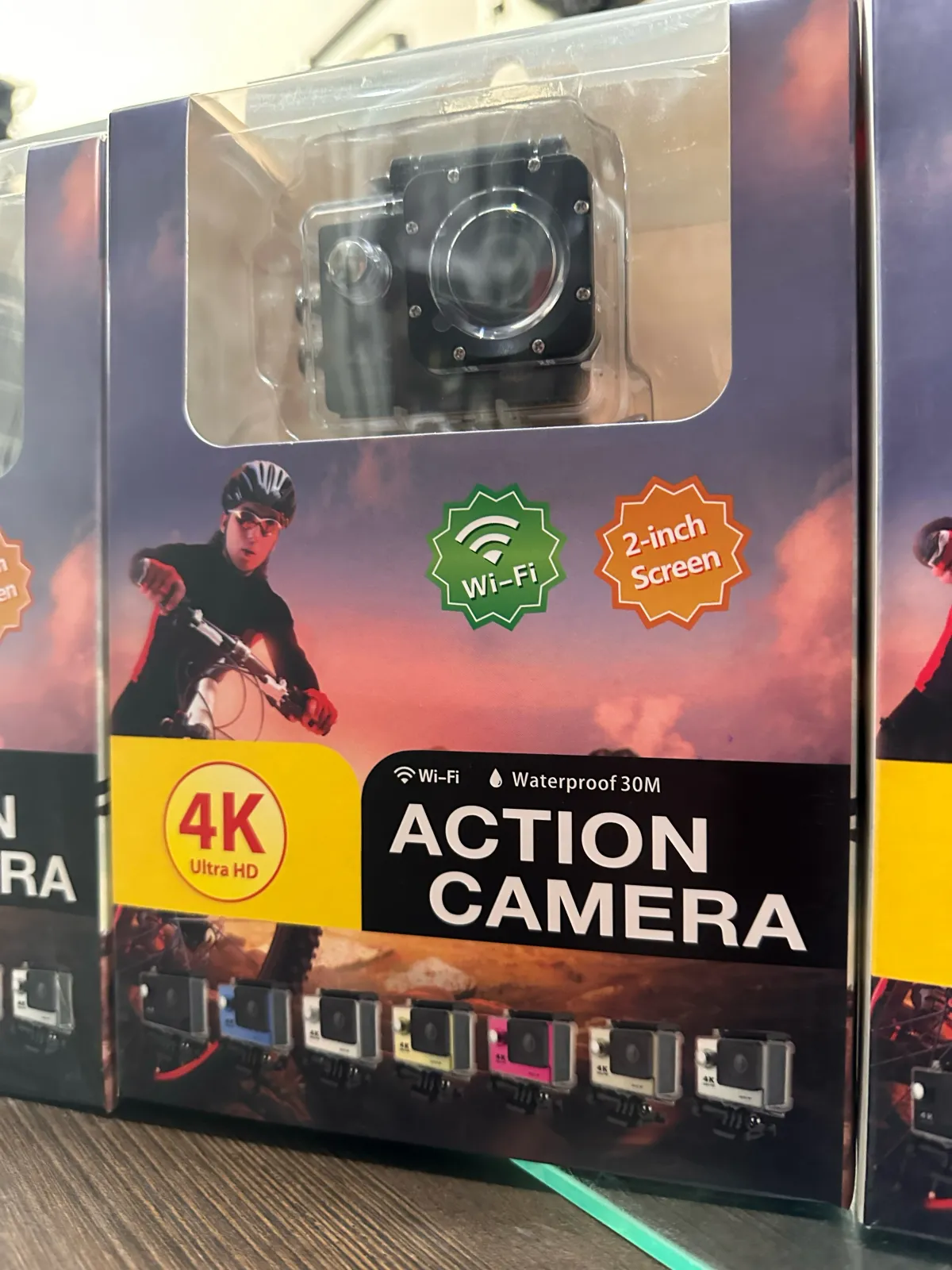 📷📸CAMARA GO PRO 4K UHD WI FI, CAMARA DE ACCION Y DEPORTE,CAMARA DEPORTIVA SUBACUATICA 4K 120FPS,CAMARA ACCION 360  Camara deportiva a prueba de agua de pantalla de 2,0 pulgadas 4K WiFi Cámara de Acción.  Precio: 280BS  PEDIDOS: wa.link/svfg1s 69442828 ⚠️FUNCIONA A WI FI ⚠️CALIDAD 4K UHD ⚠️ACCESORIOS PARÁ ACOPLAR LA CAMARA DONDE QUIERA ⚠️RESISTENTE AL AGUA Resolución de Video 4K (3840x2160) Resolución de Fotos 16 Mpx Grabación Cíclica Pantalla 2" pulgadas 170 º de Angulo de Visión Resistente 30 metros bajo el agua Salida para TV HDMI 5