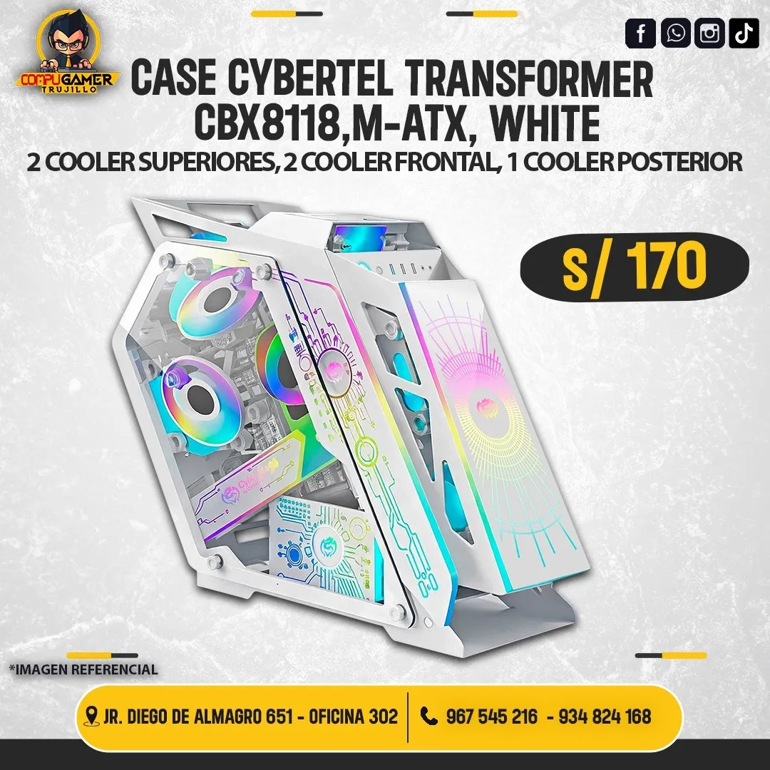 CASE CYBERTEL TRANSFORMER CBX8118 WHITE 