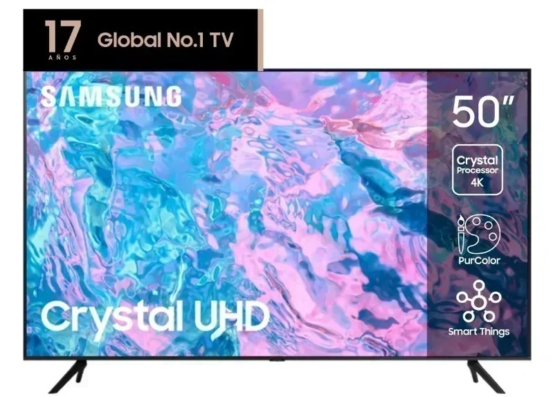 Smart Tv Samsung 50" Crystal CU7000 Led 4K 2