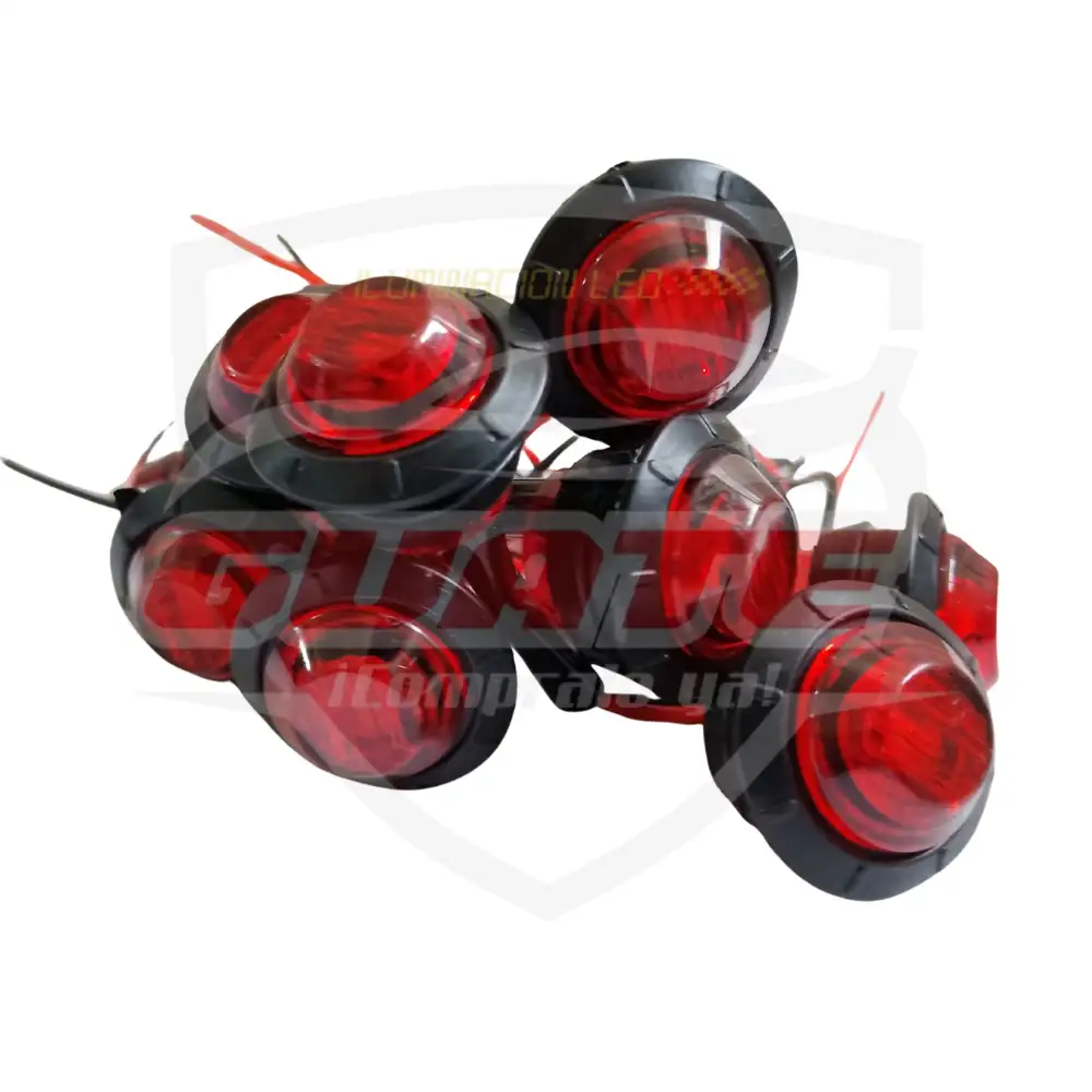 LATERALES TIPO BOTON ROJO ORILLA DE HULE  4