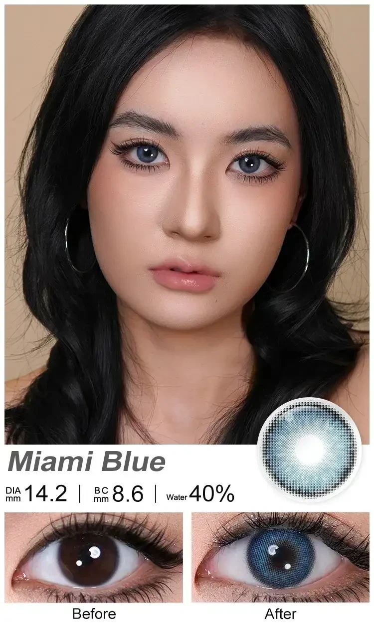 Lentes de contacto - Referencia: Miami Blue  3