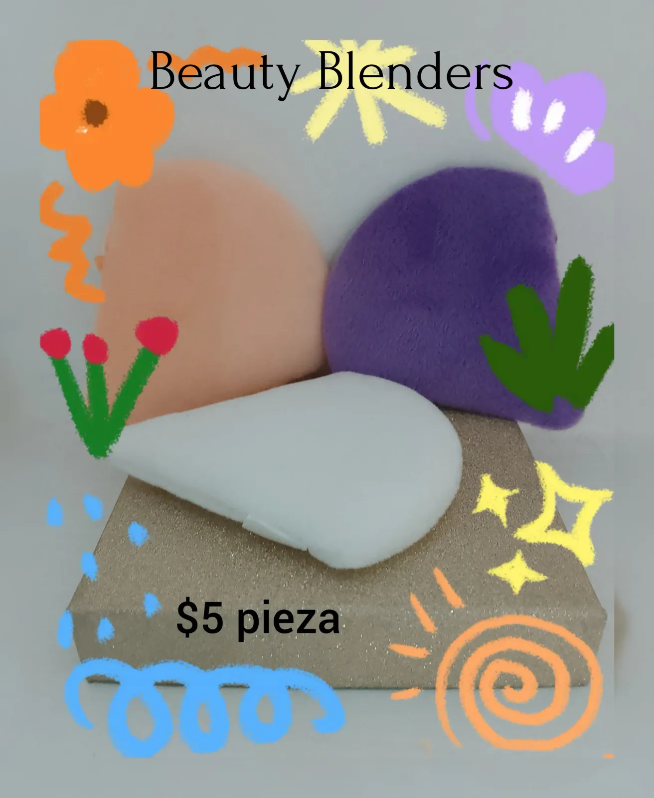 Esponjas de triángulo con dos piezas